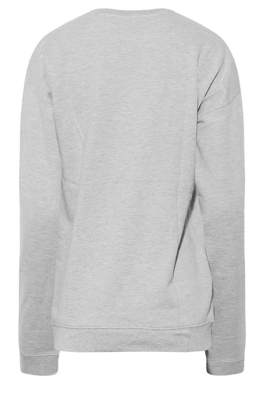 LTS Tall Grey 'New York' Marl Sweatshirt 7