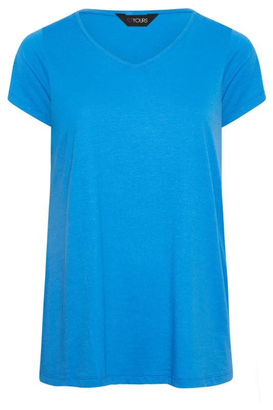 YOURS Plus Size Blue Essential T-Shirt | Yours Clothing 6