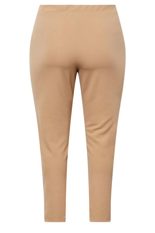 LIMITED COLLECTION Curve Camel Brown Split Hem Tapered Trousers 7