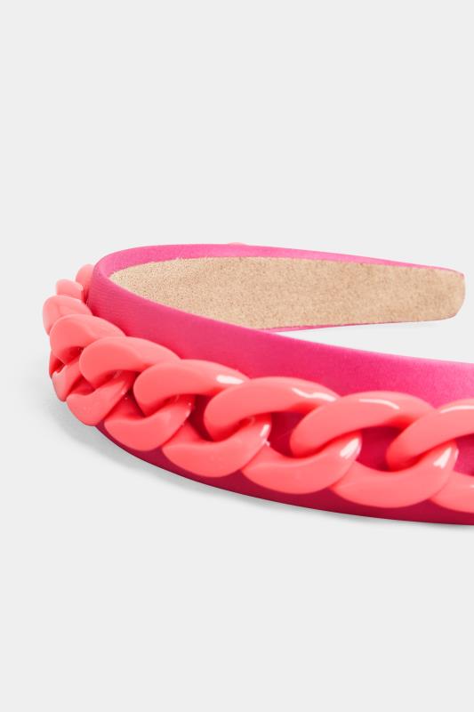 Pink Chunky Chain Headband 4