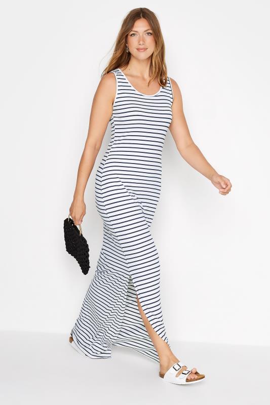 LTS Tall Black Striped Maxi Dress 2