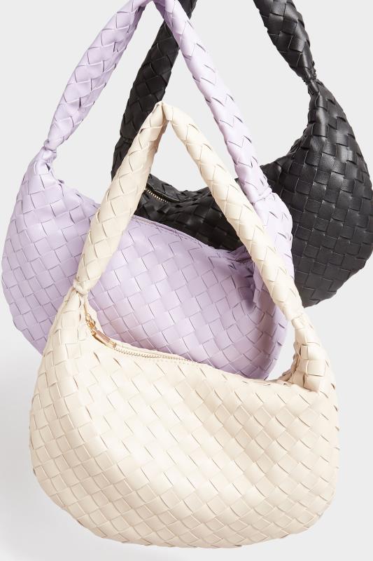 Lilac Purple Woven Slouch Handle Bag 7