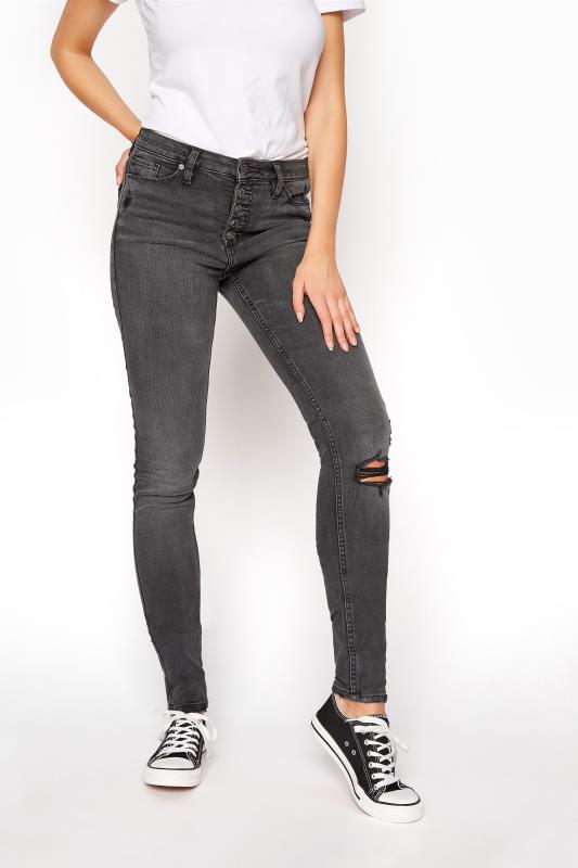 Tall SILVER JEANS Washed Black Skinny Jeans 2