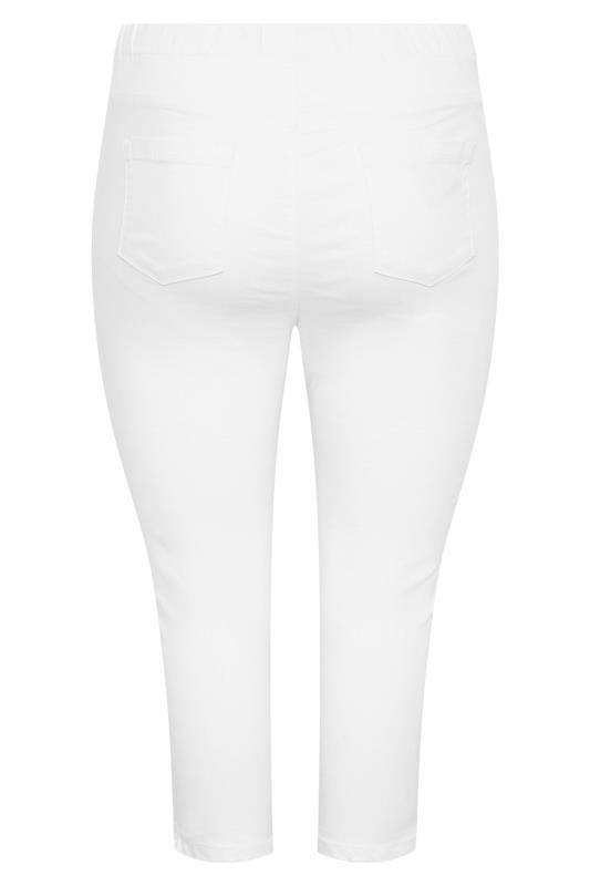 Curve White Pull On JENNY Jeggings 4