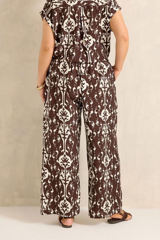 EVANS Plus Size Chocolate Top & Trouser Set | Evans 6