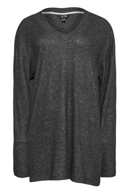 Tall Women's LTS Charcoal Grey Soft Touch Lounge Top | Long Tall Sally 5