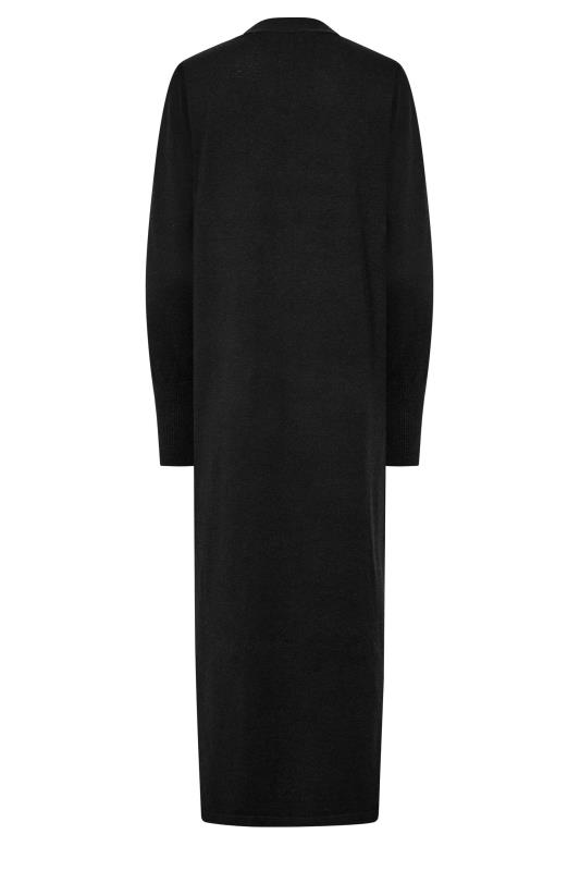LTS Tall Black Long Sleeve Maxi Cardigan 7