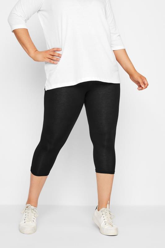Plus Size  YOURS Curve Black Cropped Stretch Leggings
