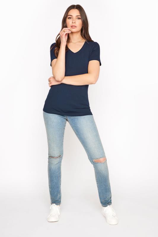 LTS Light Blue Vintage Ripped AVA Skinny Jeans | Long Tall Sally 2