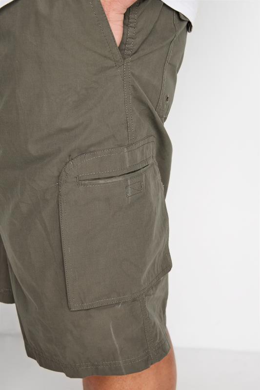D555 Big & Tall Khaki Green Cargo Shorts 3