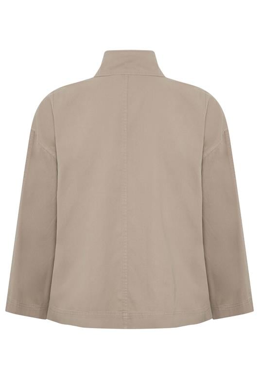 LIMITED COLLECTION Plus Size Taupe Brown Utility Jacket | Yours Clothing 6