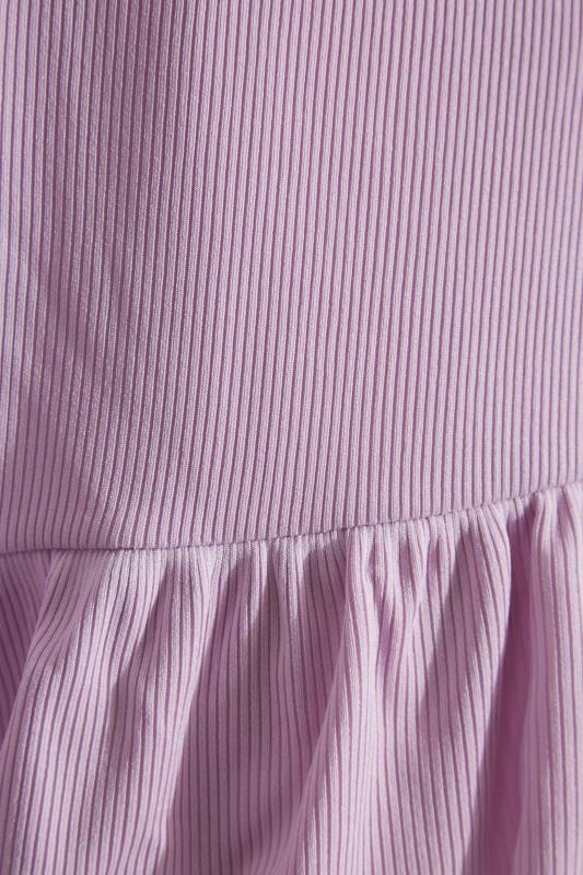 LIMITED COLLECTION Lilac Purple Frill Ribbed Pyjama Shorts 5