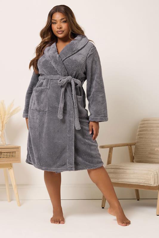 Robe De Chambre Longue Douceur Veloutée - Vert Sapin | La Vie En Rose