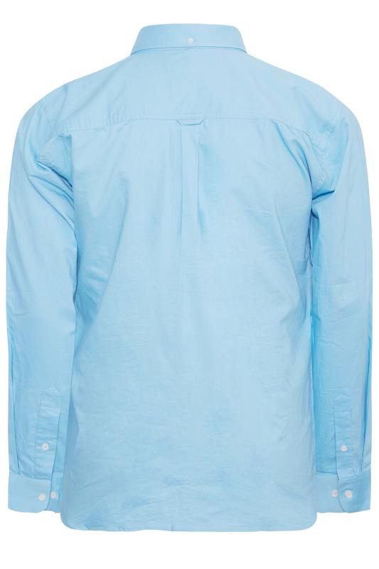 BadRhino Light Blue Essential Long Sleeve Oxford Shirt | BadRhino 4