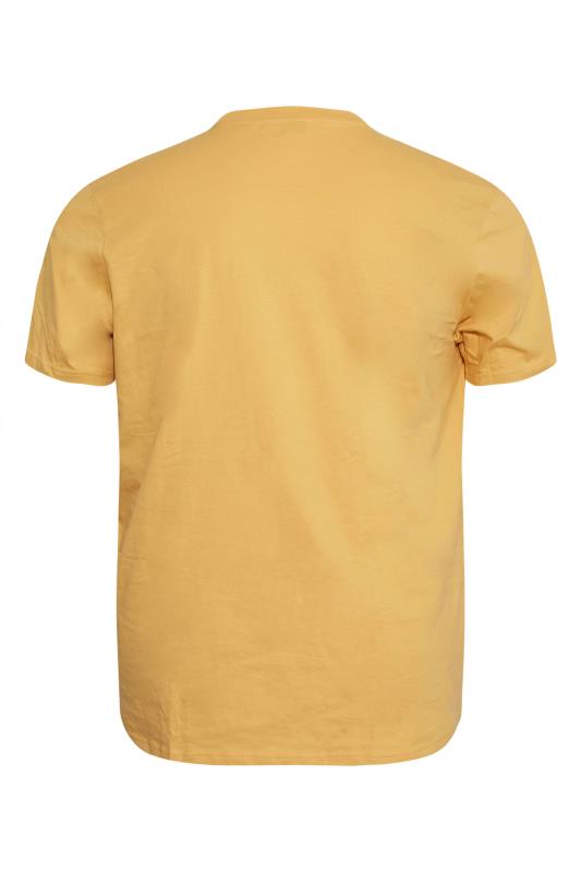 BEN SHERMAN Big & Tall Yellow Pocket T-Shirt 4