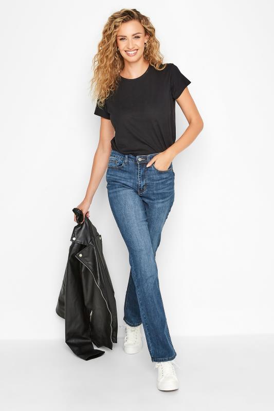 Tall  LTS MADE FOR GOOD Tall Mid Blue IVY Stretch Straight Leg Denim Jeans