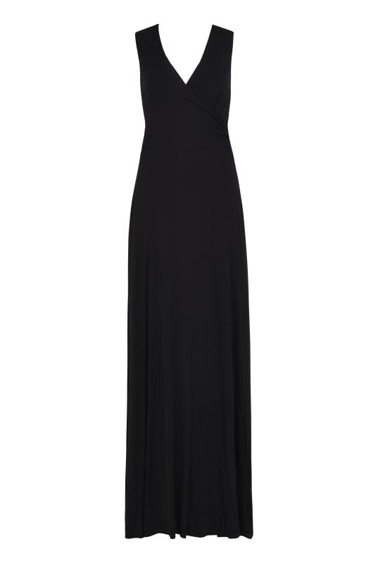 Black Wrap Maxi Dress | Long Tall Sally