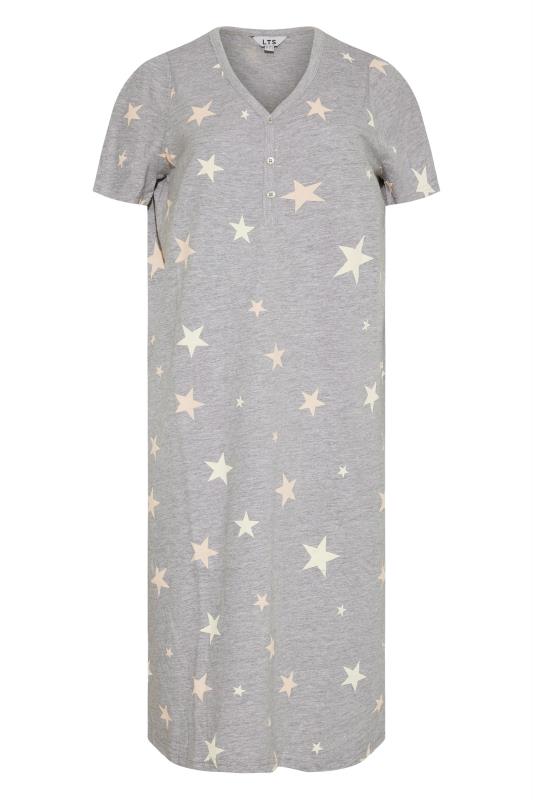 Tall Women's LTS Grey Star Print Nightdress | Long Tall Sally 5