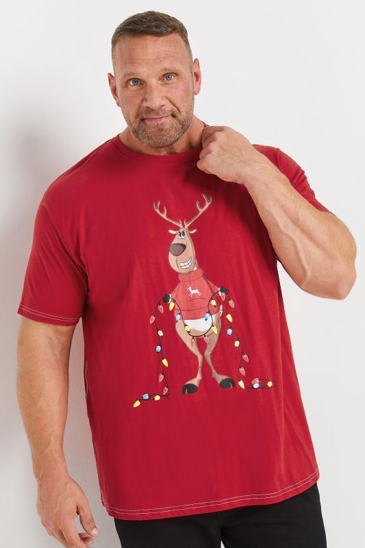 KAM Red Rudolph Graphic Print T-Shirt | BadRhino 1