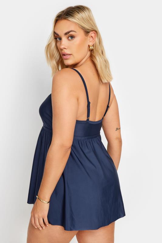 YOURS Plus Size Navy Blue Swimdress | Yours Clothing 4