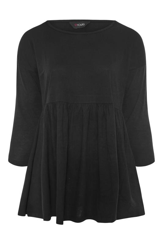 Black Long Sleeve Peplum T-Shirt_F.jpg