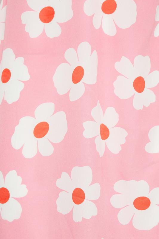 Tall Women's Pink Daisy Cut Out Midi Dress | Long Tall Sally 5