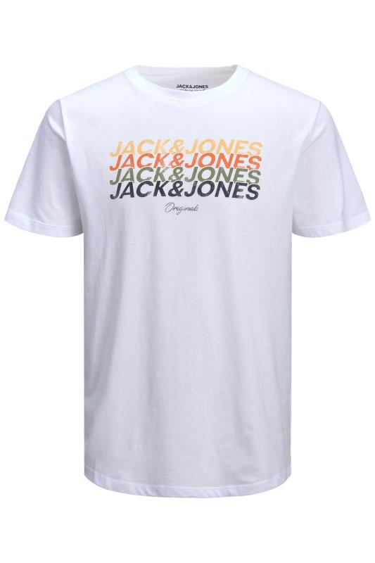 JACK & JONES Big & Tall White Brady T-Shirt 2
