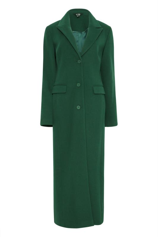 LTS Tall Dark Green Long Formal Coat 6
