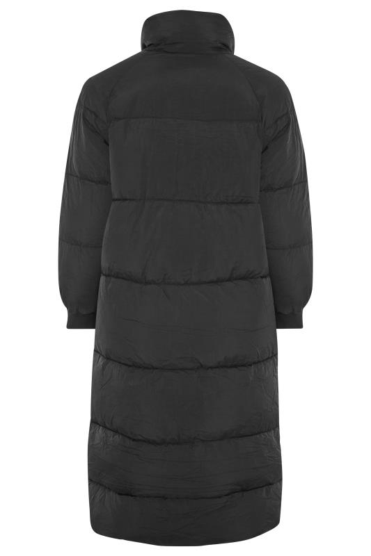 Plus Size Black Maxi Puffer Coat | Yours Clothing 7