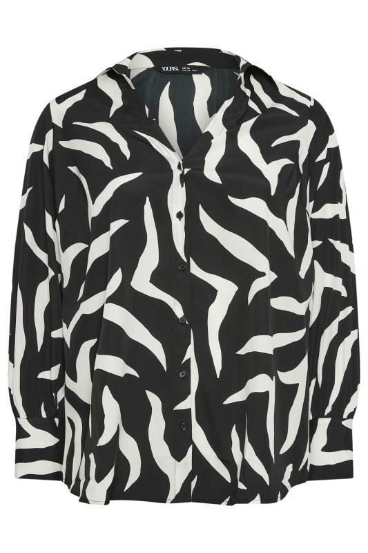 YOURS Plus Size Black Zebra Print Shirt | Yours Clothing 5