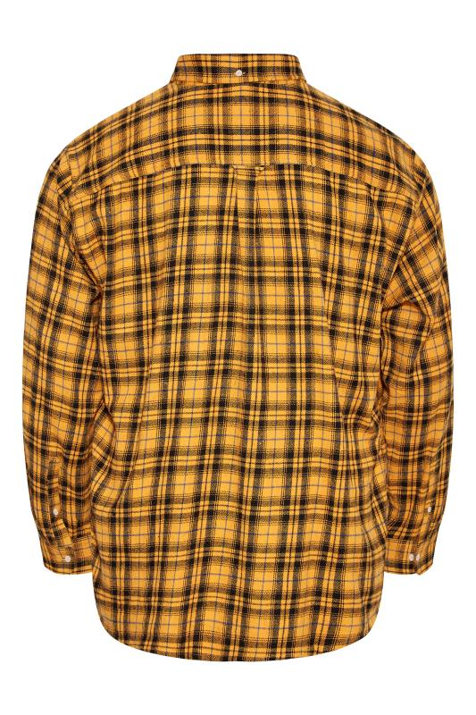 BadRhino Yellow & Black Brushed Check Shirt_BK.jpg