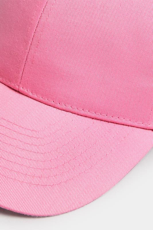 Pink Baseball Cap | Yours Clothing 3