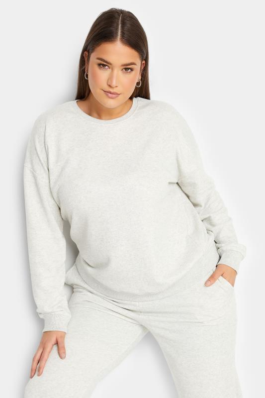  LTS Tall Light Grey Long Sleeve Sweatshirt