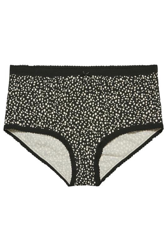 Plus Size 5 PACK Nude Animal Print High Waisted Full Briefs | Yours Clothing  4