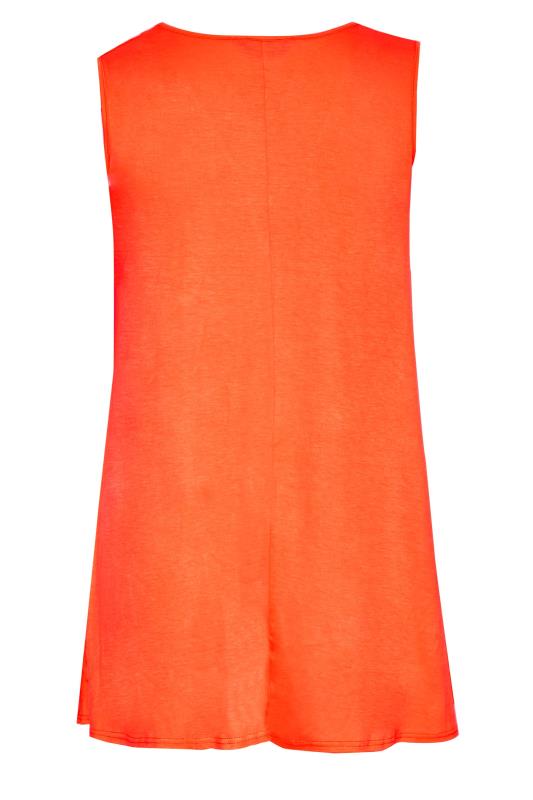 Plus Size Orange Swing Vest Top | Yours Clothing 6