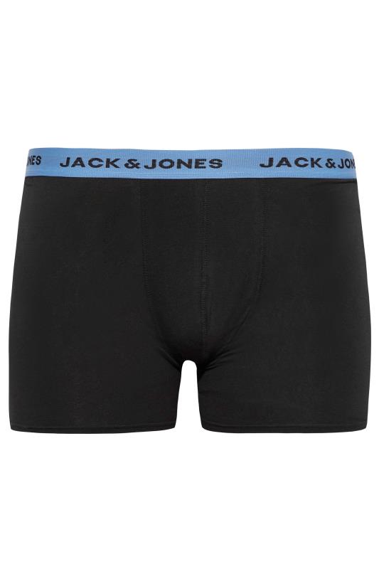 JACK & JONES Big & Tall 5 PACK Black & Green Palm Print Logo Boxers | BadRhino 11