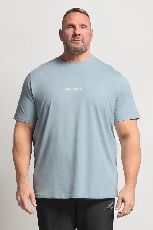 JACK & JONES Big & Tall Celestial Blue Graphic T-Shirt