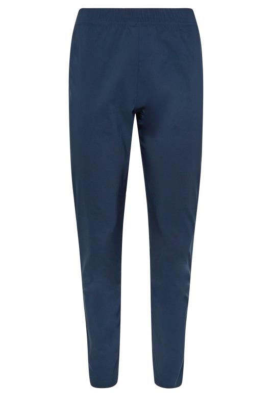 M&Co Navy Blue Stretch Bengaline Trousers | M&Co 6