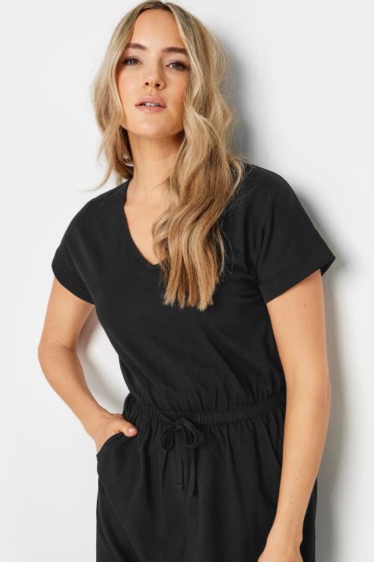 LTS Tall Women's Black Tie Waist Maxi T-Shirt Dress | Long Tall Sally 5