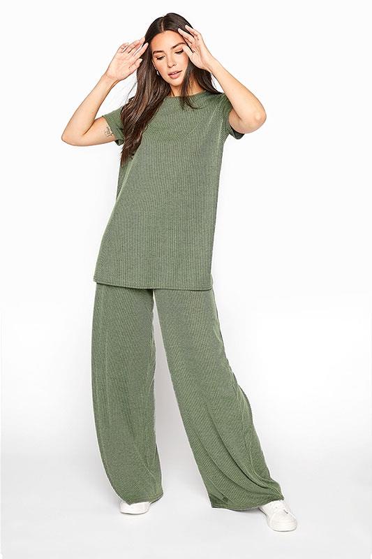 LTS Green Two Tone Swing Lounge Top | Long Tall Sally 2
