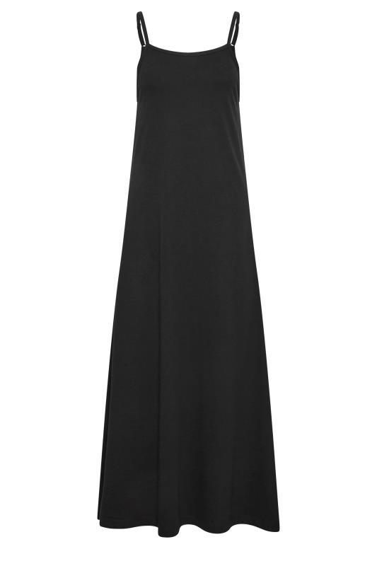 Plus Size  YOURS PETITE Curve Black Strappy Maxi Slip Dress