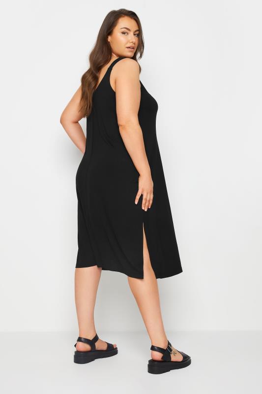 YOURS Plus Size Black Beach Dress | Yours Clothing 3
