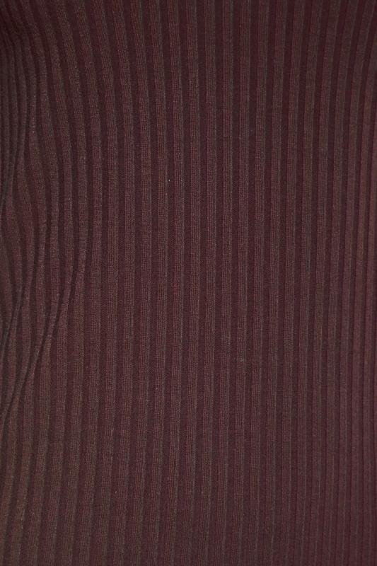 LTS Brown Ribbed Roll Neck Top_S.jpg