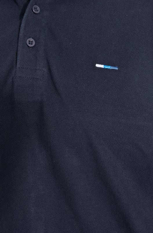 BadRhino 3 Pack Black & Navy Blue Plain Polo Shirts | BadRhino 7