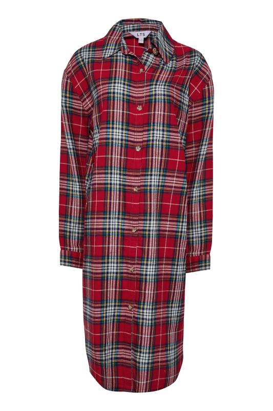 LTS Tall Women's Red Woven Check Nightshirt | Long Tall Sally 7
