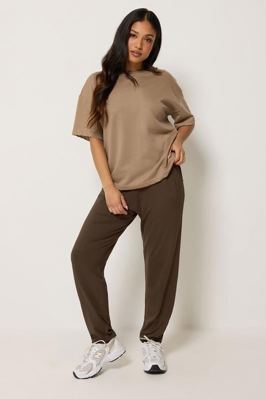 PixieGirl Petite Women's Chocolate Brown Harem Trousers | PixieGirl 1