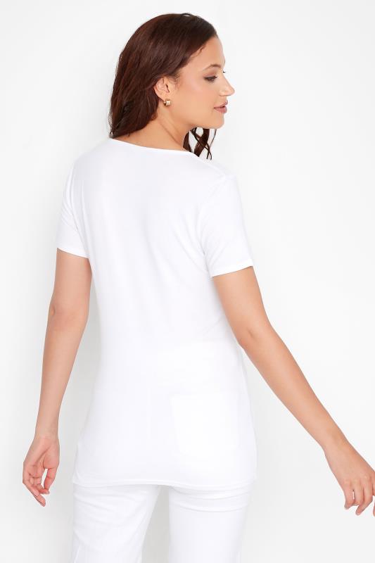 LTS Tall White 'Radiate Love' Slogan T-Shirt 3