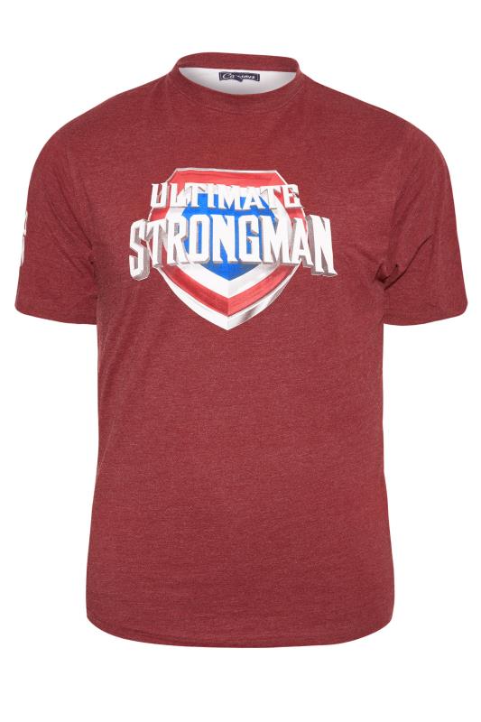 BadRhino Big & Tall Red Ultimate Strongman T-Shirt 2