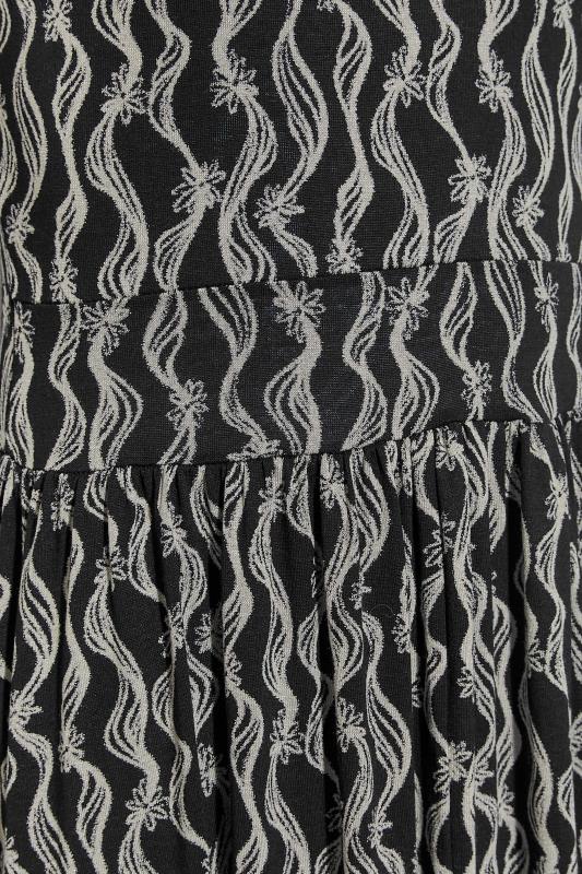 LTS Tall Black Swirl Floral Print Maxi Dress 4