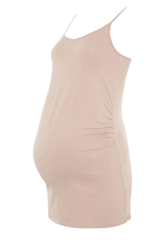 2 PACK Tall Maternity Nude & White Cami Vest Tops 15